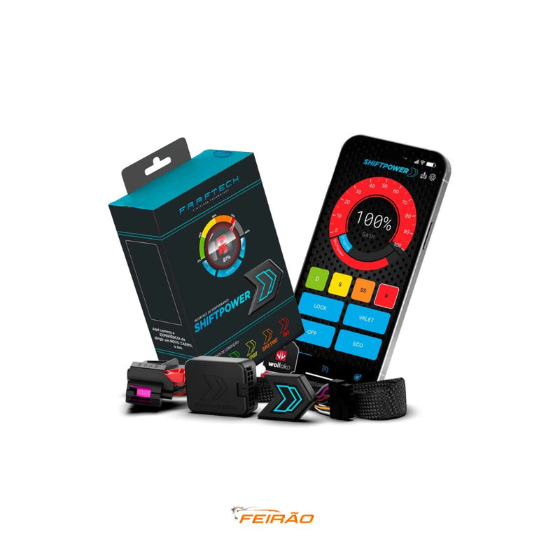 Shift Power Pedal 6.4 Modo Eco com Bluetooth e App Ultima Versão Faaftech