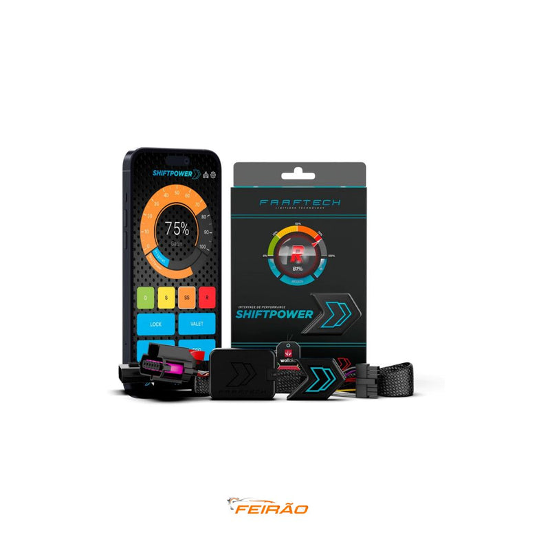 Shift Power Pedal 6.4 Modo Eco com Bluetooth e App Ultima Versão Faaftech