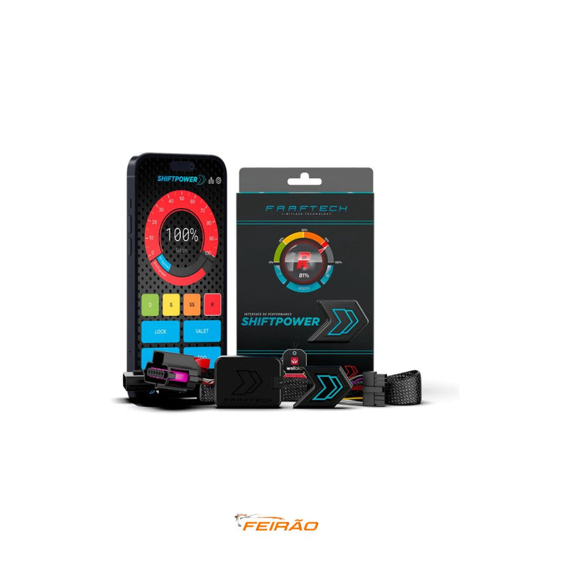 Shift Power Pedal 6.4 Modo Eco com Bluetooth e App Ultima Versão Faaftech